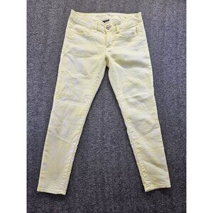 American Eagle Jeans Womens Size 6 Yellow Tie Dye Jeggings